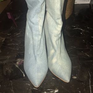 Blue jean heels